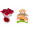 Buquê de Flores Encanto de Colombianas Vermelho + Urso Carinhoso