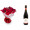 Buquê de Flores Encanto de colombianas vermelhas + Vinho Frisante Cella Lambrusco Tinto 750ml