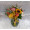 Mini Buquê Mix de Flores Coloridas acomodadas em vaso de vidro