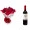 Buquê de Flores Encanto de colombianas vermelhas + Vinho Casillero Del Diablo Reserva Cabernet Sauvignon