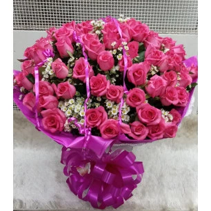 Especial - Arranjo com 80 Rosas Pink