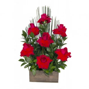Arranjo de Flores Affetto di fiori vermelho